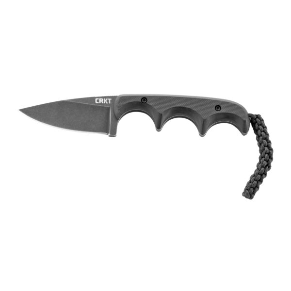 Columbia River Knife & Tool, MINIMALIST Drop Point, 2.16" Fixed Blade, Plain Edge, 5Cr13MoV Steel Blade, Stonewash Finish, G10 Handle, Thermoplastic Sheath