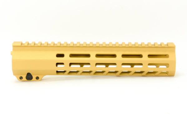 BKF AR15 9.875" M-LOK Handguard - Gold Cerakote