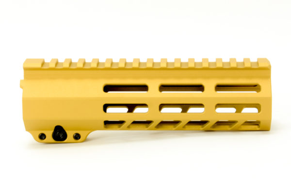 BKF AR15 7" M-LOK Handguard - Gold Cerakote