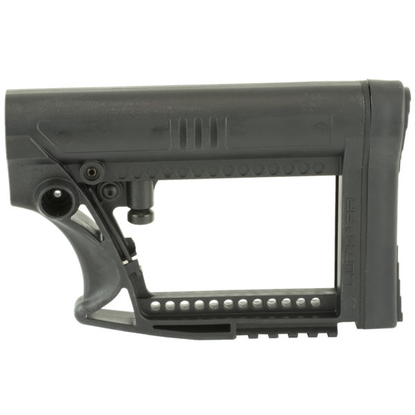 Luth-AR, MBA-4 Carbine Stock, Fits AR-15 & AR-10 Commercial and Mil-Spec Dia Buffer Tubes, Black