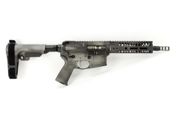 BKF M4 MOD-1 8" 1/7 Twist 300 Blackout Pistol - Titanium Battleworn