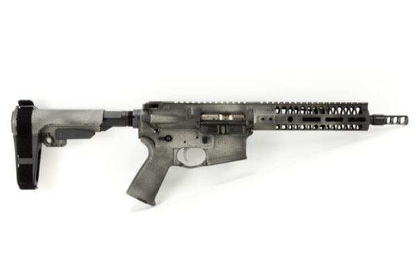BKF M4 MOD-1 9" 1/7 Twist 300 Blackout Pistol - Titanium Battleworn
