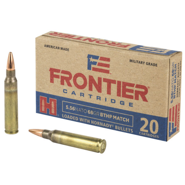 Frontier(R) Cartridge features Hornady bullets in 223 Rem and 5.56 NATO. Applications range from plinking, target shooting and hunting to law enforcement training and self-defense.