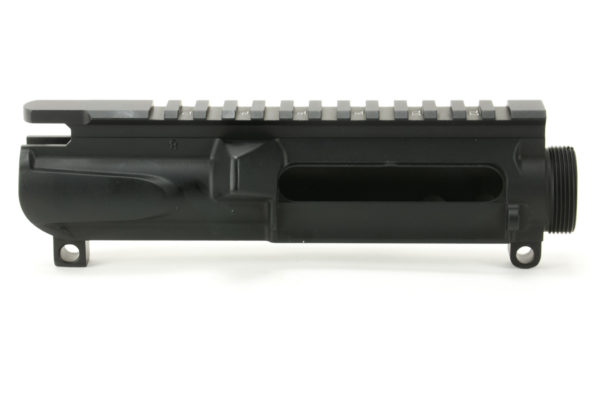 BKF AR15 Slick Side Stripped Upper Receiver - Black (Light T-Marks) (No FA)