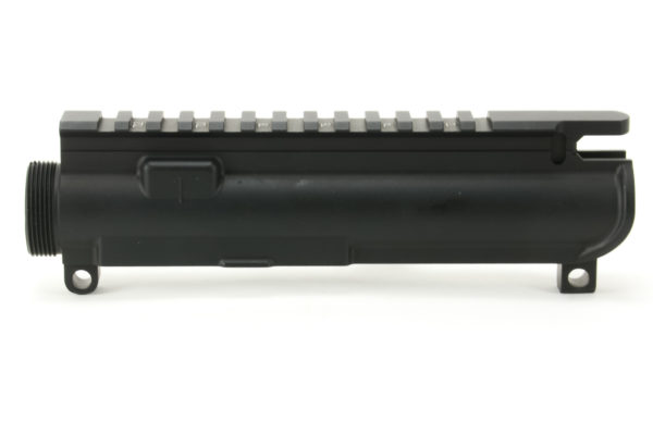 BKF AR15 Slick Side Stripped Upper Receiver - Black (Light T-Marks) (No FA)