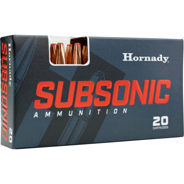 Hornady, Subsonic, 45-70 Government, 410 Grain, Sub-X, 20 Round Box