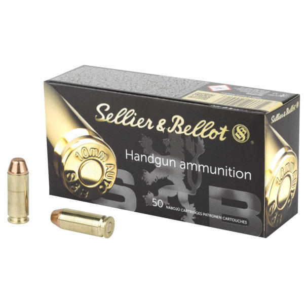 Sellier & Bellot, Pistol, 10MM, 180 Grain, Full Metal Jacket, 50 Round Box