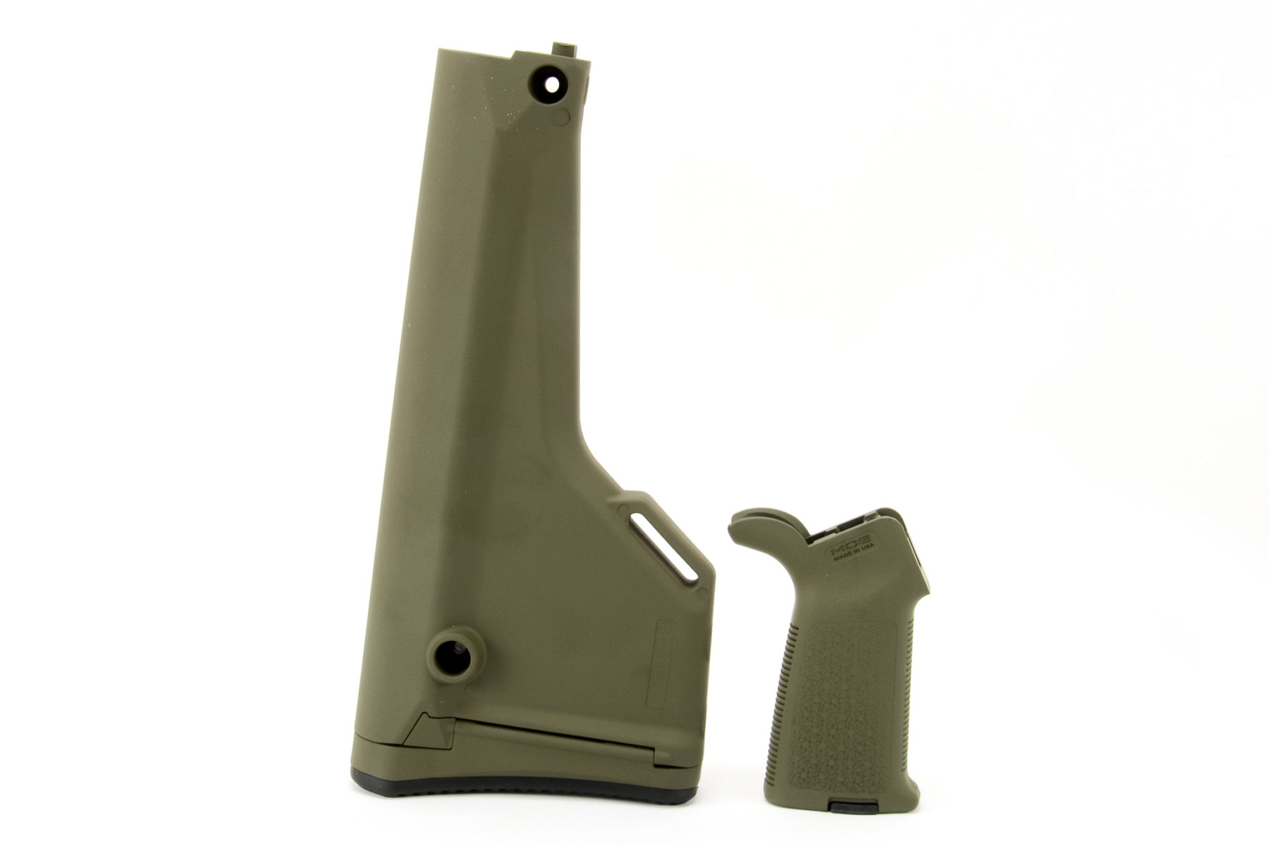Magpul Moe Rifle Stock Milspec and MOE Grip Combo OD Green Cerakote
