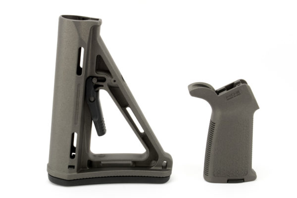 Magpul Moe Carbine Stock Mil-spec and MOE Grip Combo - Tungsten Cerakote