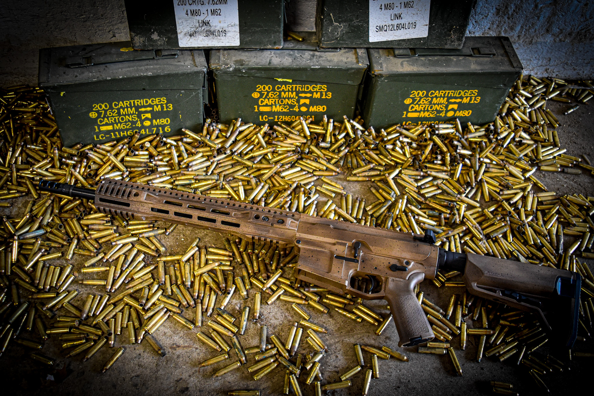 BKF M5 MOD-0 LR-308 16" 1/10 Twist .308 FFSSR SL-S Cerakoted Rifle - Coyote Battleworn