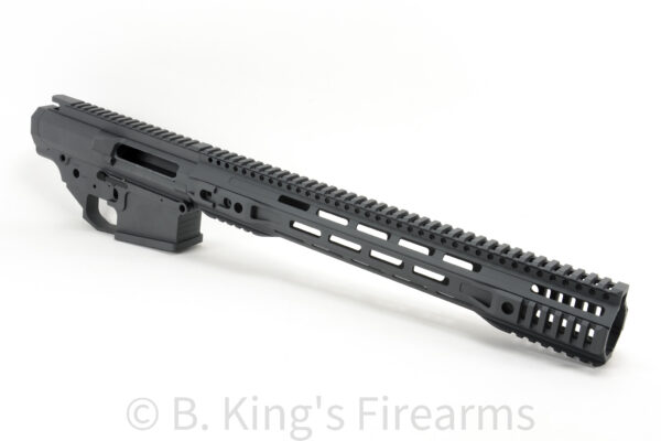 BKF M5 MOD-0 LR-308 Stripped Billet 15.5" Cerakoted Builder Set W/ Ambi Bolt Release - Sniper Grey