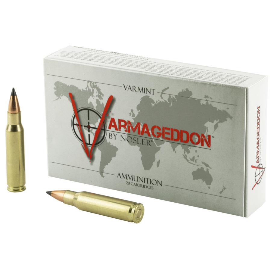 NOSLER, Varmageddon, 308 Win, 110 Grain, Flat Base Tipped, 20 Round Box ...