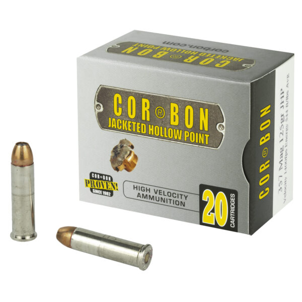 CorBon, Self Defense, 357MAG, 125 Grain, Jacketed Hollow Point, 20 Round Box