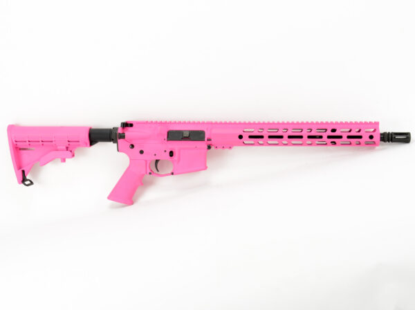 BKF AR15 14.5″ Pinned to 16″ 1/7 Twist 5.56 Nato Rifle - Pink