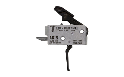 TriggerTech, Duty, Flat Trigger, Two Stage, 3.5LB Pull, Fits AR-15, Anodized Finish, Black