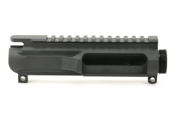 BKF AR15 Slick Side Billet Stripped Upper Receiver - Black (Light T-Marks) (No FA)