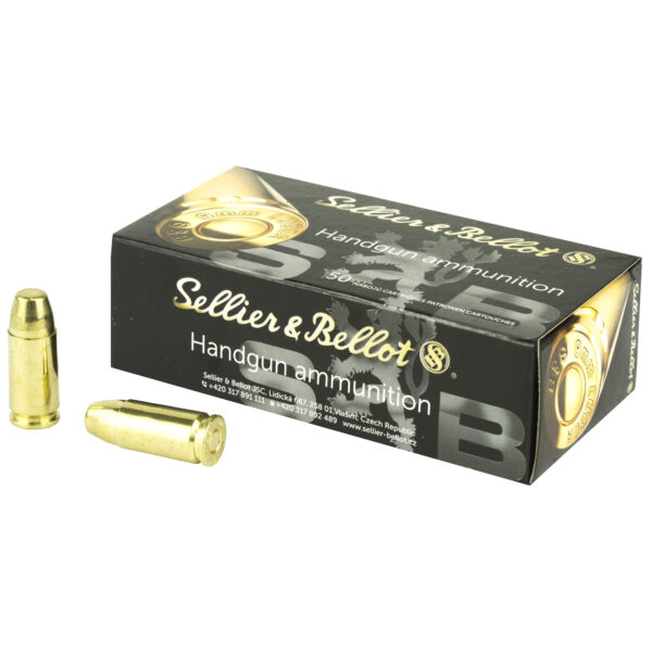Sellier & Bellot, Pistol, 9MM, Subsonic, 150 Grain, Full Metal Jacket, 50 Round Box