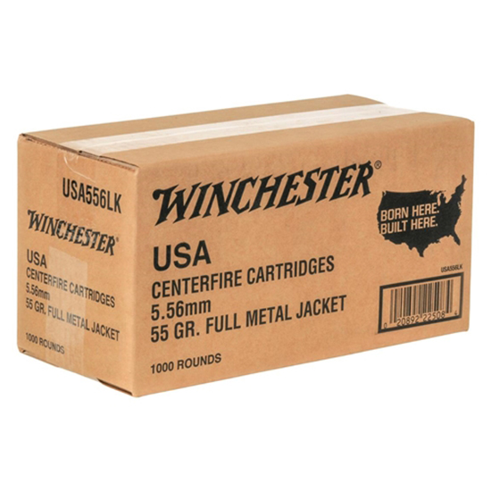Winchester Lake City 5.56x45mm Nato 55gr M193 Fmj 1000 Rd Bulk Case