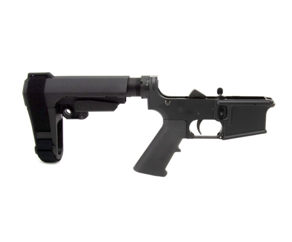 BKF AR15 Complete SBA3 Lower Receiver - Anodized