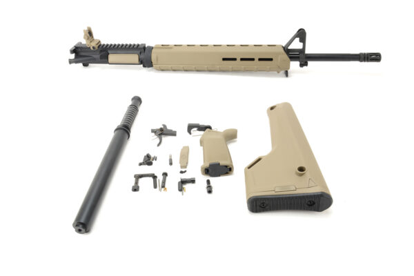 BKF M4 MOD-0 20" 5.56 Govt Profile Rifle Length 4150 CMV 1/7 Twist Barrel W/ FSB (Magpul FDE Build Kit)