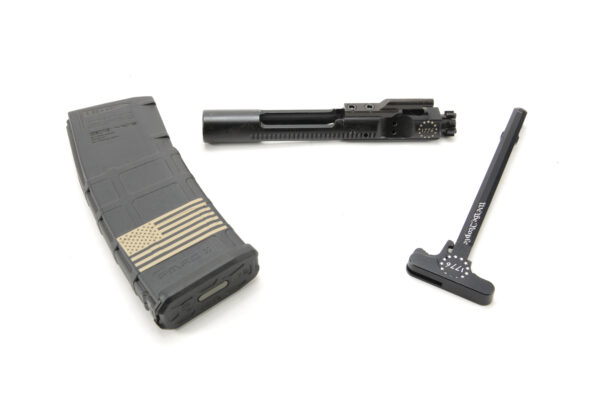 Bkf Ar15 Bcg, Charging Handle And Magpul Pmag Laser Engraved Combo -1
