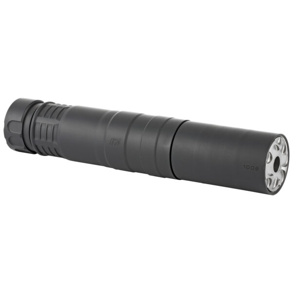 Rugged Suppressors, Radiant762 Suppressor, 7.62mm rated to 300 Remington Ultra Magnum, Modular, Full Auto Rated, Titanium and Stellite, Black, Weighs 9.4oz in 5.1" Configuration and 12.5oz in 7.5" Configuration, Black Finish