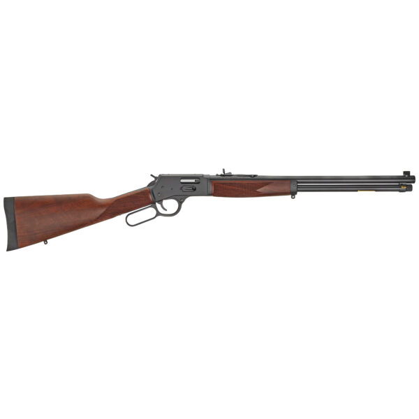 Henry Repeating Arms, Big Boy Steel, Lever Action, Side Gate, 44 Mag, 20" Barrel, Blued Finish, Straight-grip American Walnut Stock, Adjustable/Bead Sights, 10Rd