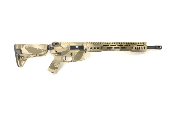 BKF M4 MOD-0 16" 1/7 Twist 5.56 Nato SL-S Cerakoted FFSSR Rifle - Desert Shadowcam