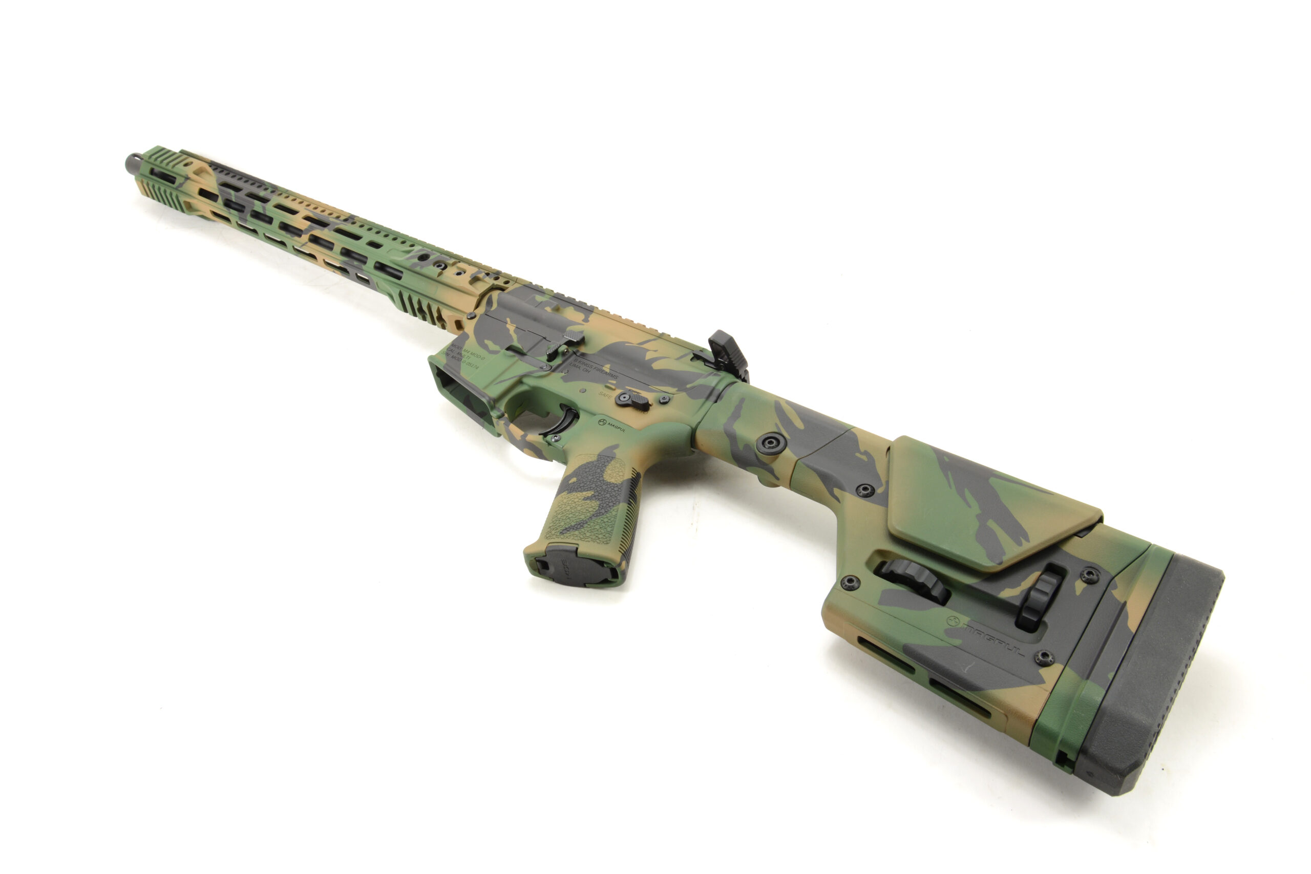 BKF M4 MOD-0 18" 1/7 Twist 5.56 Nato FFSSR PRS Rifle - Forest Shadowcam - Image 2