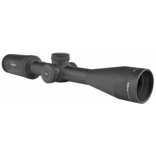 Trijicon, Credo 3-9x40mm Second Focal Plane Riflescope with Red MIL-Square, 1 in. Tube, Matte Black, Low Capped Adjusters
