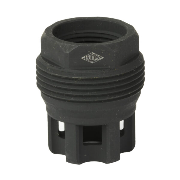 Yankee Hill Machine Co, sRx Mini Muzzle Brake, 5/8-24, Compatible with sRx Low Profile Adapter, Attaches to Suppressors with 1-3/8"x24 Thread Pitch, Black Oxide Finish
