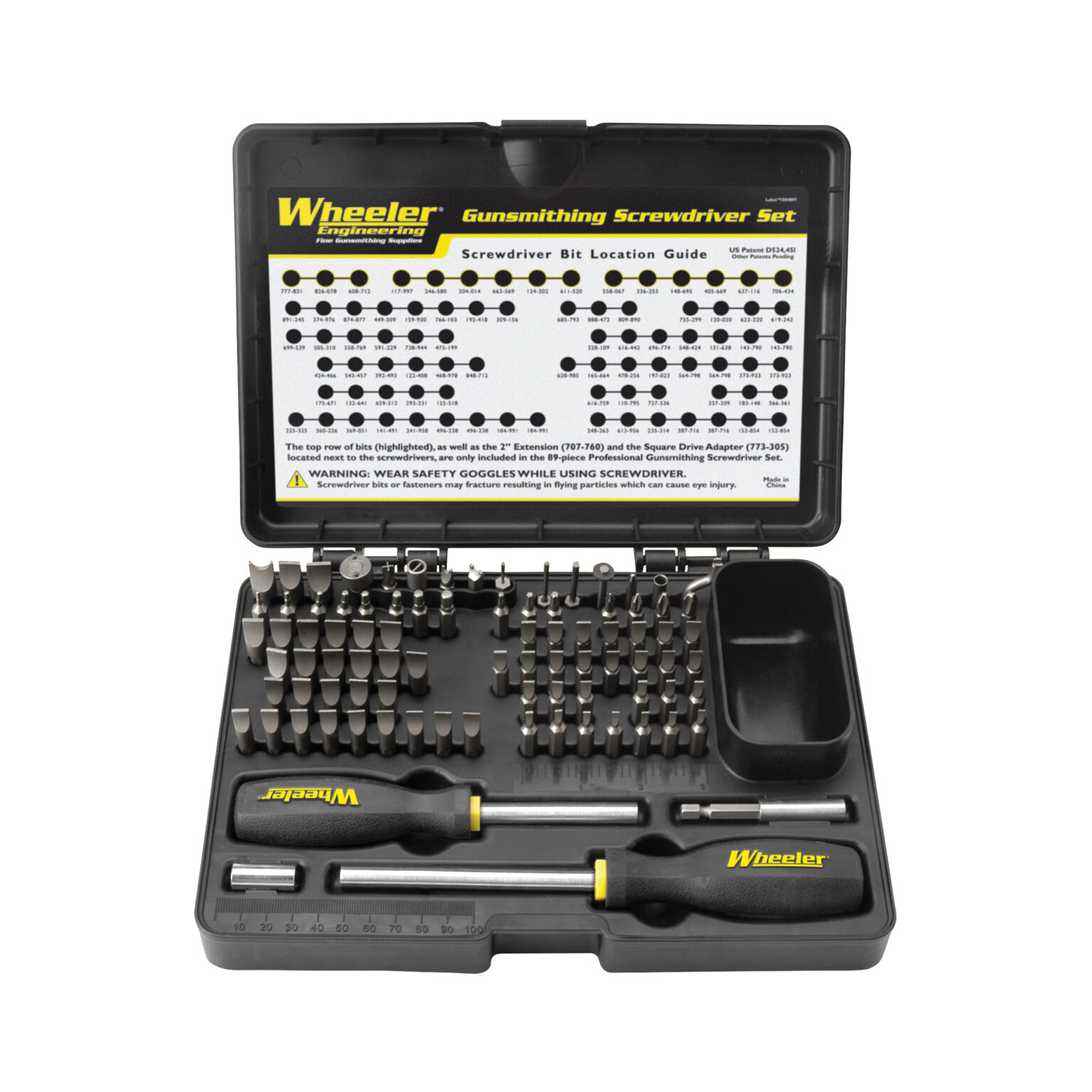 Wheeler, Deluxe Pro Gunsmith Screwdriver Set, Black