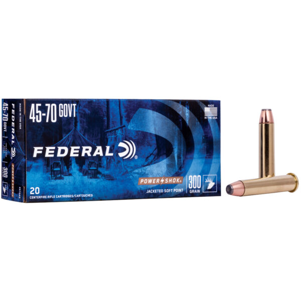 Federal, PowerShok, 45-70 Government, 300 Grain, Sierra, 20 Round Box