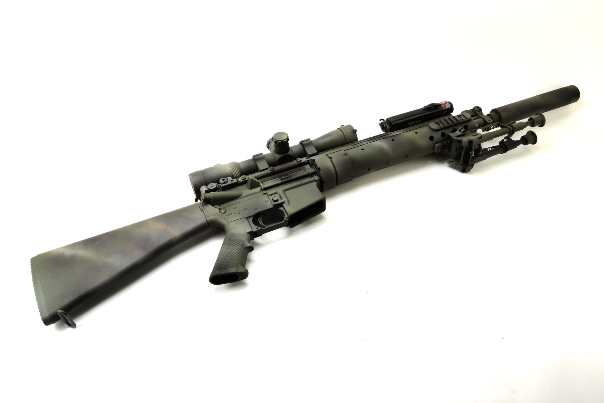 BKF Mk 12 MOD-0 Special Purpose Rifle w/PEQ-2, Leupold Mark 4(2.5-8x36 ...