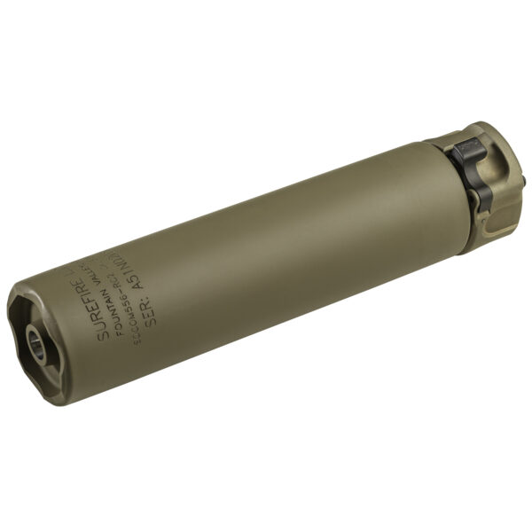 Surefire, 2nd Gen SOCOM Rifle Suppressor, RC2, 5.56MM, Dark Earth Finish, End Mount Fast Attach