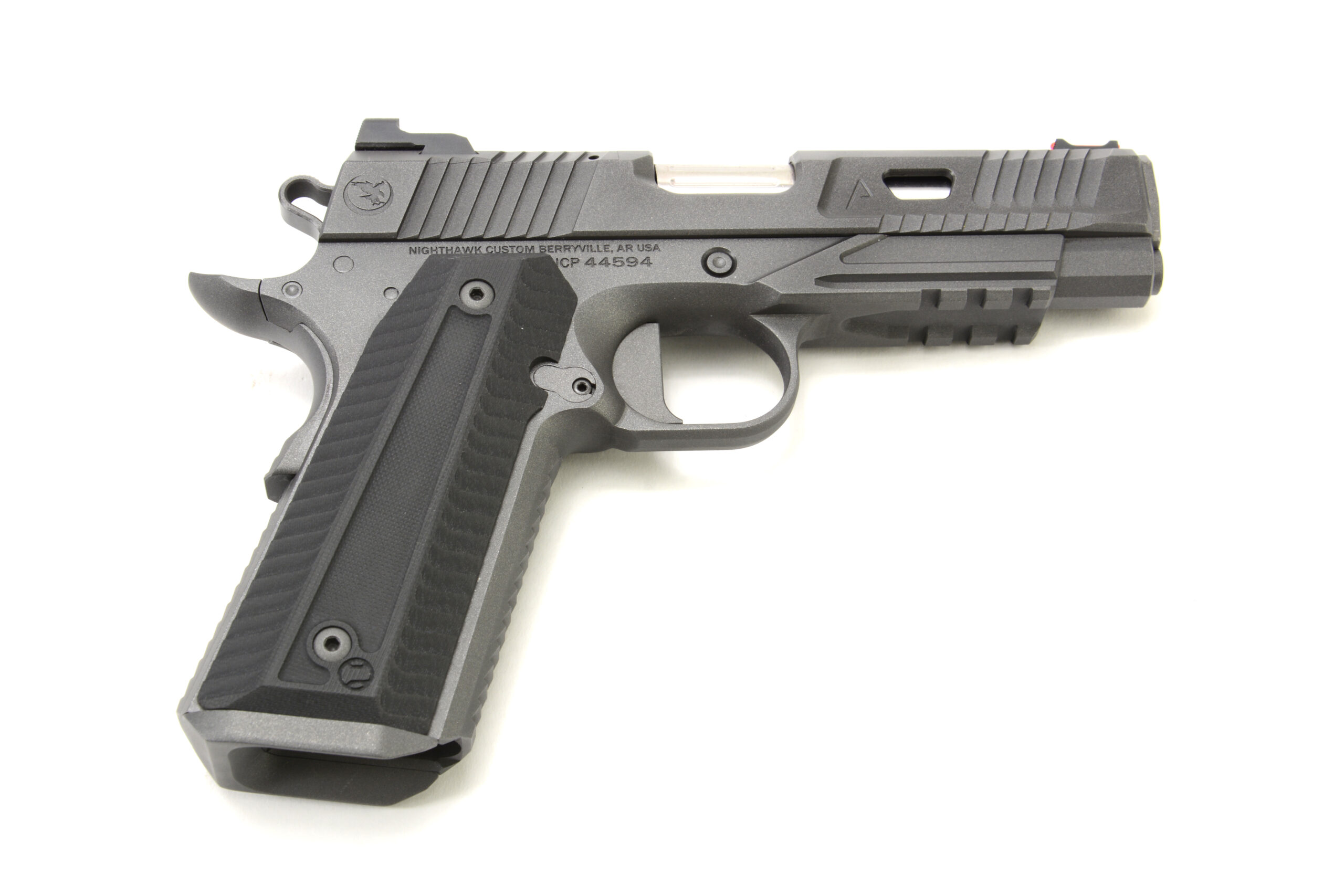 Nighthawk Custom 1911 Agent 2 Commander, .45ACP (Sight Upgrade + IOS Plate Trijicon)