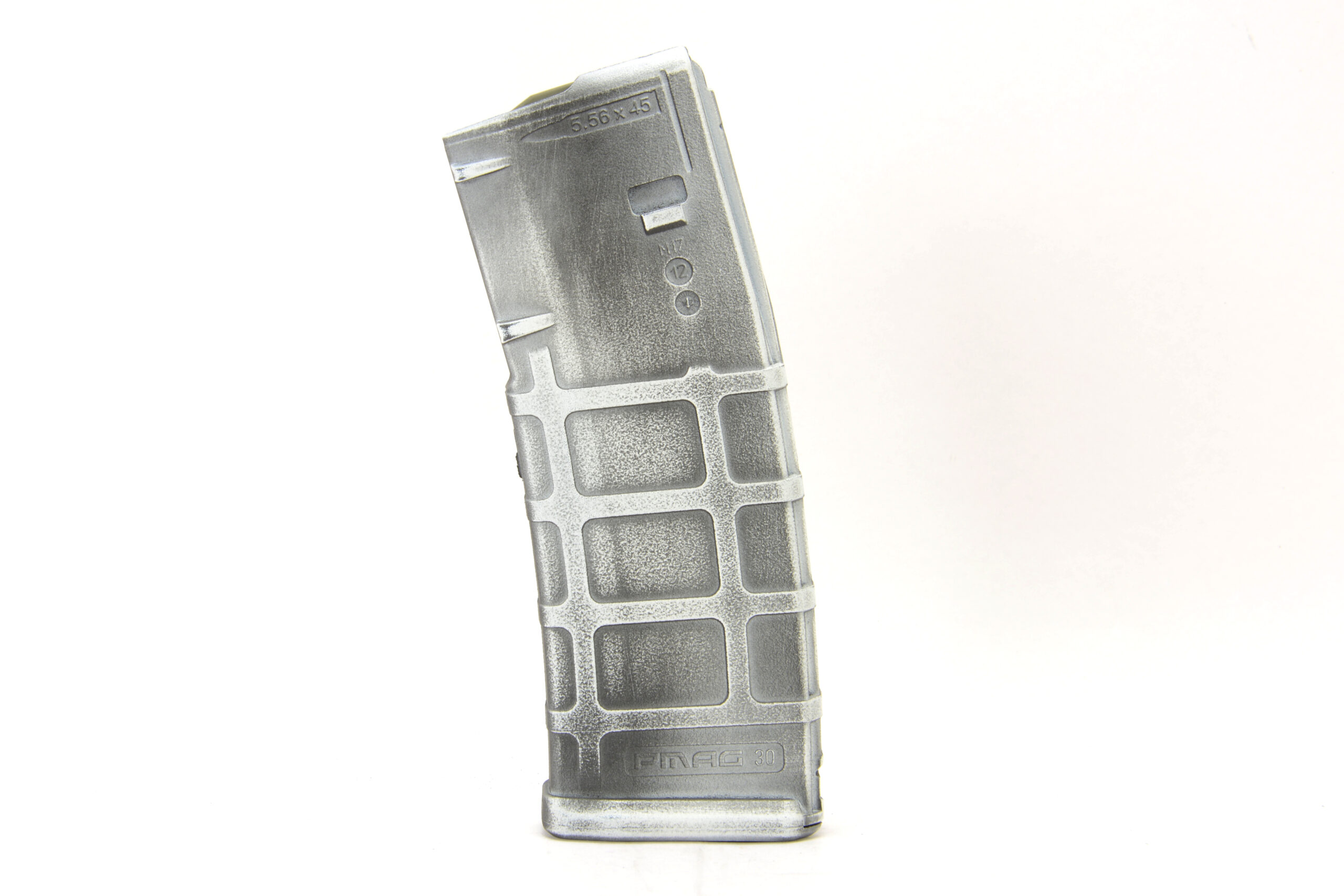 Magpul Pmag Moe 5.56 30rd - Storm Trooper White Battleworn Cerakote