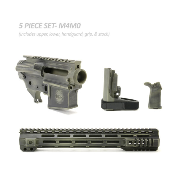 BKF M4 MOD-0 Cerakoted 13.25" SBA3 Builder Set - Forest Battleworn
