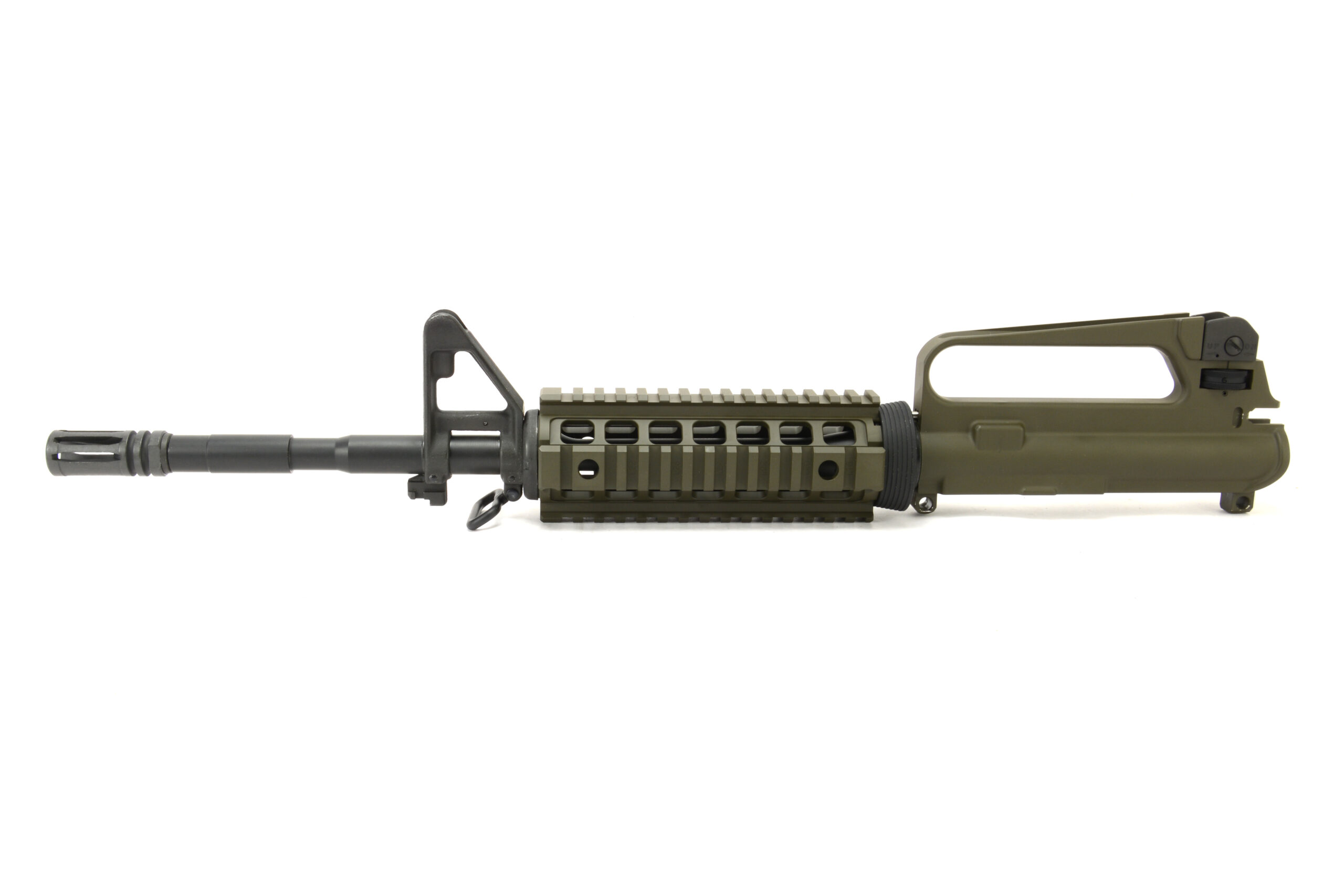 BKF M16A2 14.5" 5.56 Nato 1/7 Twist Chrome Lined Phos Complete Quad Upper Receiver - Magpul OD Green - Image 2