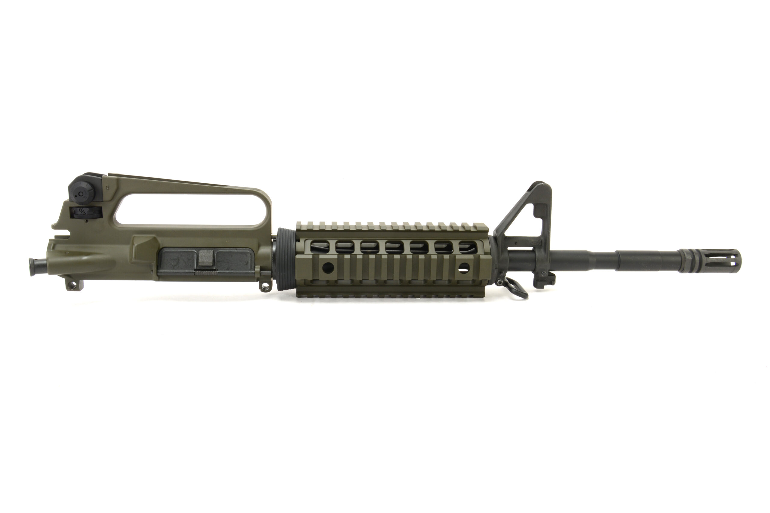 BKF M16A2 14.5" 5.56 Nato 1/7 Twist Chrome Lined Phos Complete Quad Upper Receiver - Magpul OD Green