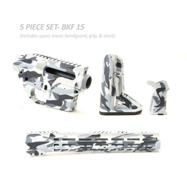 BKF AR15 Cerakoted 13" SL Builder Set - M81 Arctic