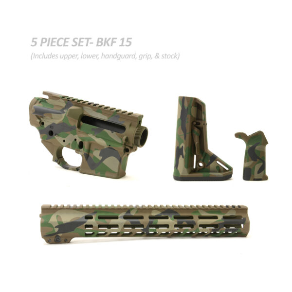 BKF AR15 Cerakoted 13" SL Builder Set - M81 Woodland