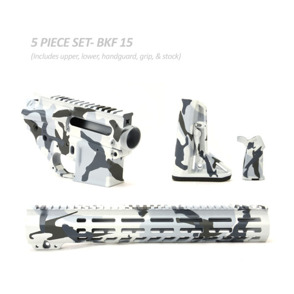BKF AR15 Cerakoted 13" SL Builder Set - M81 Arctic