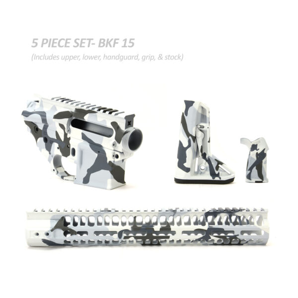 BKF AR15 Cerakoted 13" SL Premium Builder Set - M81 Arctic