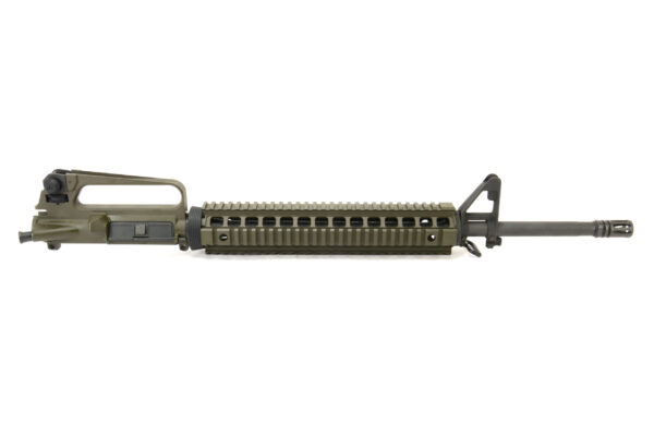 BKF M16A2 20" 5.56 4150 CMV 1/7 Twist Chrome Lined Phos Govt Profile Quad Rail Complete Upper - Magpul OD Green Cerakote