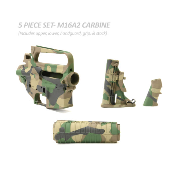 M16A2 Cerakoted Carbine Builder Set - M81 Woodland Cerakote
