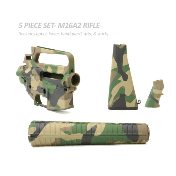 M16A2 Cerakoted Rifle Builder Set - M81 Woodland Cerakote