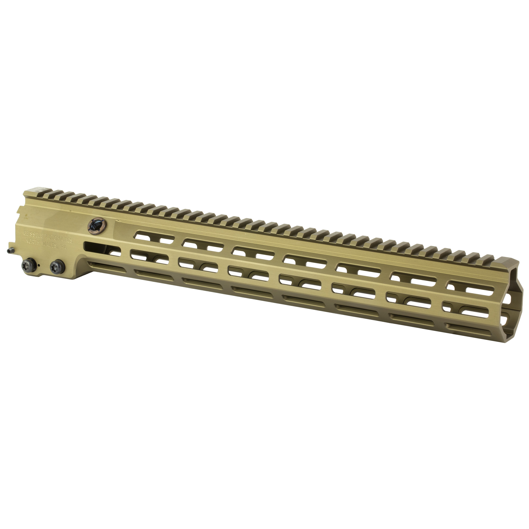 Geissele Automatics 15" MK16 Super Modular MLOK Rail Desert Dirt Color