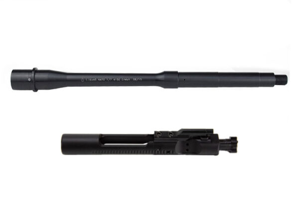 Ballistic Advantage 12.5" 5.56 Government Profile Carbine Length AR15 Barrel  & Nitride C158 Bolt Carrier Group Combo
