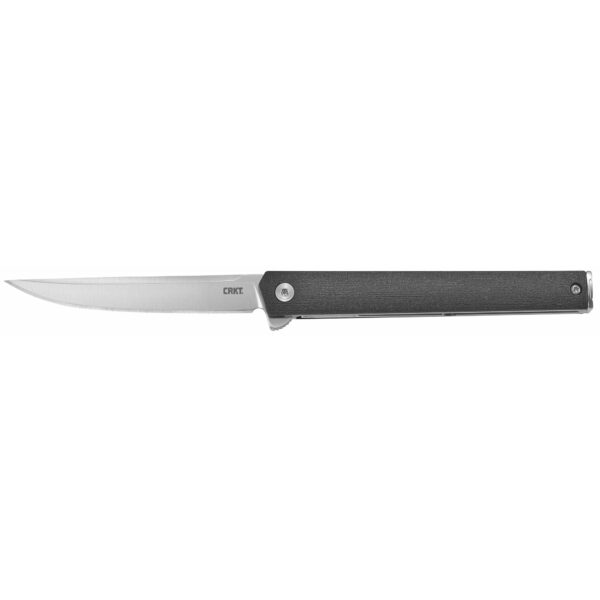 Columbia River Knife & Tool, CEO FLIPPER, 3.35" Folding Knife w/ Liner Lock, Plain Edge, AUS 8 Steel Blade, Satin Finish, Glass Reinforced Nylon Handle, IKBS